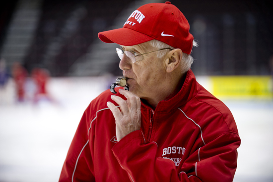 Jack Parker, head coach, Boston University BU Terriers men's ice hockey