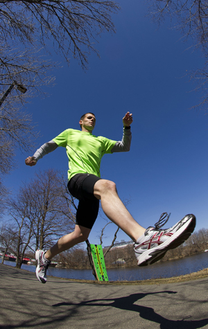 Tim Kelly, Boston University, Run for Research team, 117th Boston Marathon