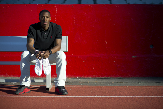 RJ Page, Boston University Class of 2013, BU Terriers men's track and field sprinter, E. Ray Speare Award scholar athlete