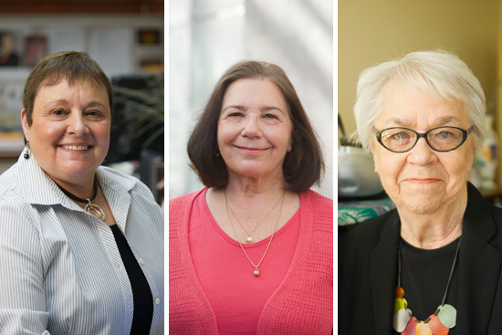 Sandra Procopio, Cynthia Brossman, Joanne Hart, Boston University BU staff, Perkins Award Winners 2013