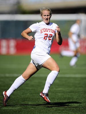 Emma Clark, America East Midfielder of the Year, Boston University women's soccer, BU Terriers, Patriot League