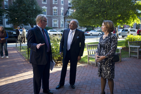 Boston University President Robert A. Brown, Rajen Kilachand, Beverly Brown director of the Boston University Center for Global Health and Development, Kilachand Hall, Arvind and Chandan Nandlal Kilachand Honors College