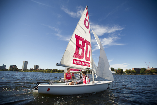 Boston University BU, sailing team, Charles River