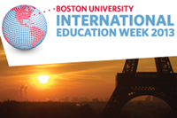Boston University BU, international education week 2013