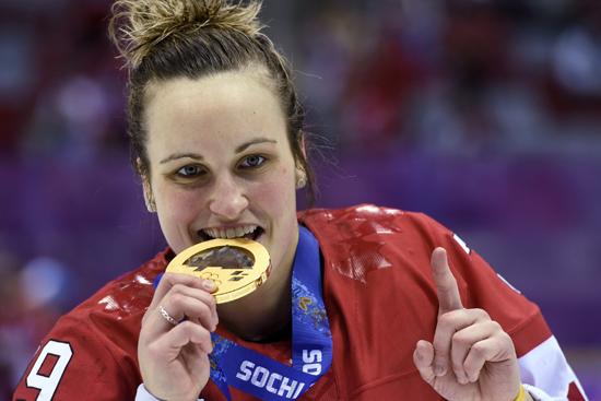 Boston University BU, athletics womens hockey, team canada, Sochi winter olympics 2014, gold metal, Marie-Philip Poulin, Catherine West, Jenn Wakefield, Tata Watchorn, Sochi Olympics Ice Hockey Women