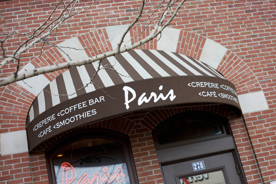 places to eat near Boston University BU, The Paris Creperie, savory sweet crepes