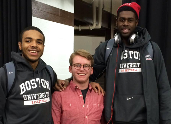 Connor Lenahan, Maurice Watson Jr., Justin Alston, Boston University, BU Terriers men's basketball