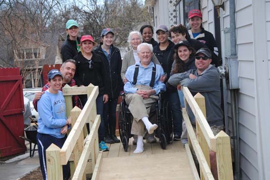 Boston University BU, Alternative Spring Breaks ASB, Nashville Tennessee, United Cerebral Palsy of Middle Tennessee, Wheel Chair Ramps