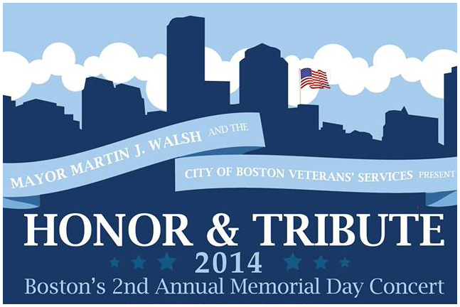 Mayor Martin J. Walsh will host Honor & Tribute, a free outdoor concert at Christopher Columbus Park, on Memorial Day in honor of our nation’s veterans. Photo courtesy of Boston Vets 