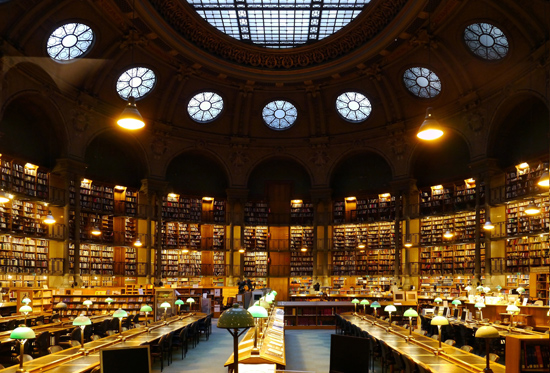 Bibliothèque nationale de France, Paris, salle ovale, oval room, Richelieu Building