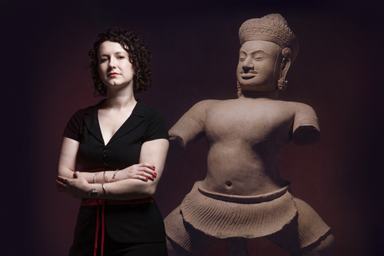 Tess Davis, archaeologist, Duryodhana Cambodian statue, archaeology, stolen antiquities, looted antiquities, ancient temples of Cambodia