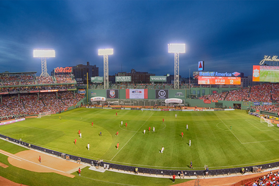 Liverpool Football Club vs AS Roma, Fenway Park, Boston, Football at Fenway