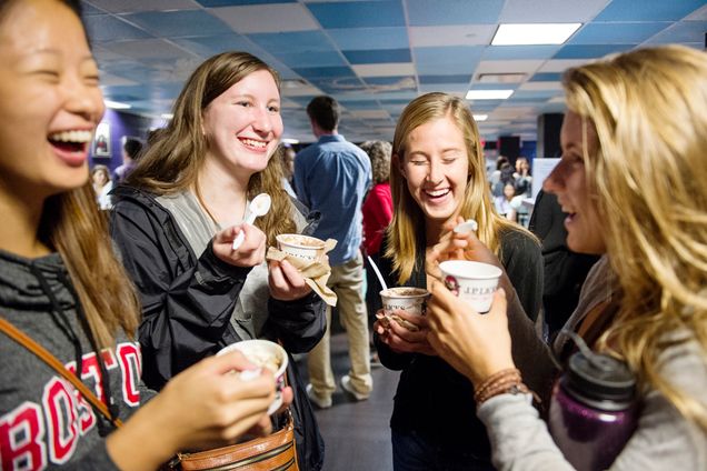 Boston University BU Central, ice cream social