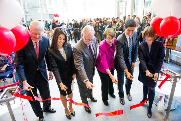 Boston University BU, School of Law LAW, Sumner Redstone Law Building dedication