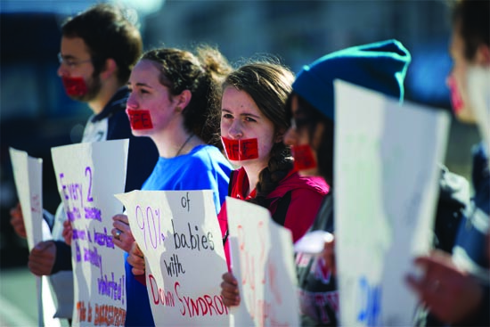 BU Students For Life, Katherine Sennott, Marsh Plaza