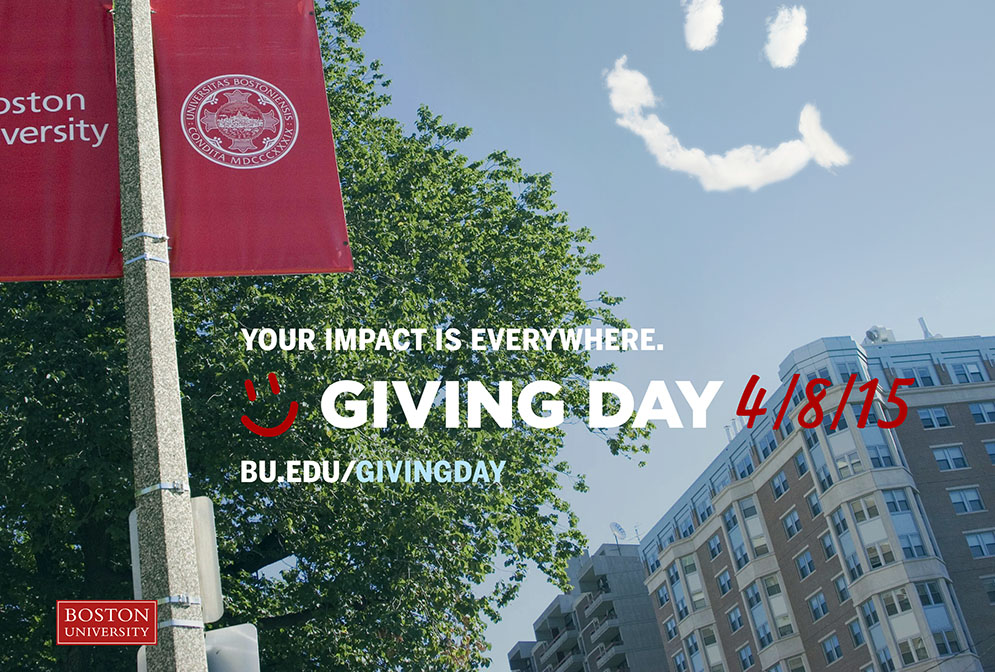 Giving Day, fundraising at Boston University 2015