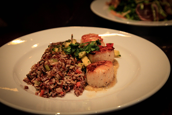 The Asian yellowfin tuna salad is dressed in a zingy wasabi aioli.   Photograph by Nailya Maxyutova (COM’14)