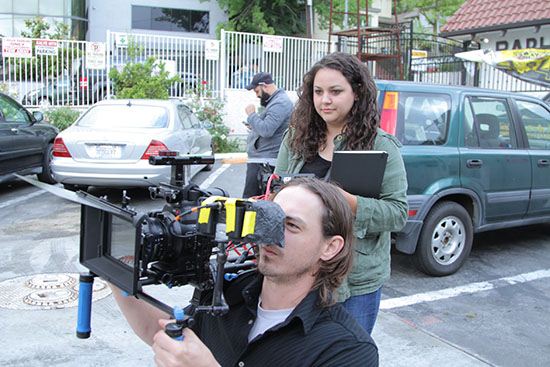 Maureen Bharoocha directs the comedy Hairpin Bender, with director of photography John Hale.
