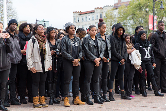 Boston Universty Students Protest Against Racism