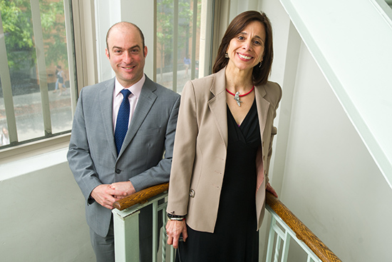 University ombuds Francine Montemurro (right) and assistant ombuds Adam Barak Kleinberger