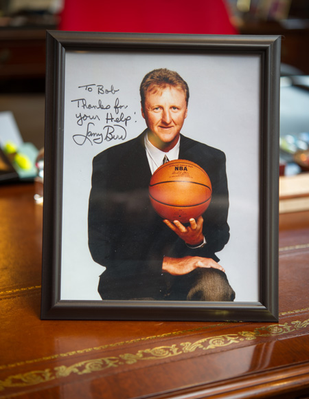 Autographed photo of Larry Bird