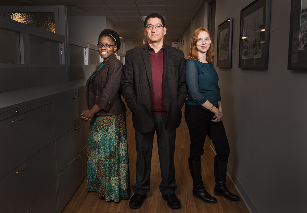 Boston University Slone Epidemiology Center researchers, Traci Bethea, Edward Ruiz-Narváez, and Kimberly Bertrand