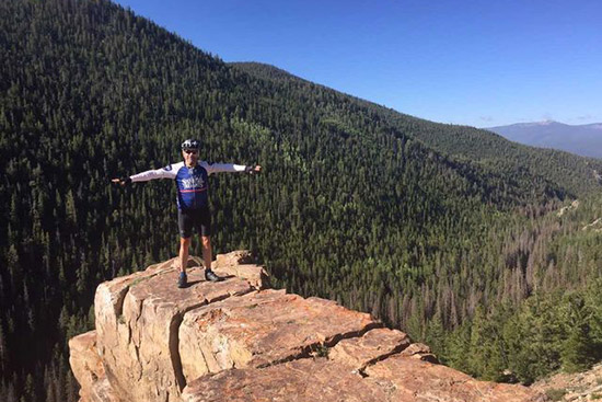Mark Williams and backdrop of Great Continental Divide