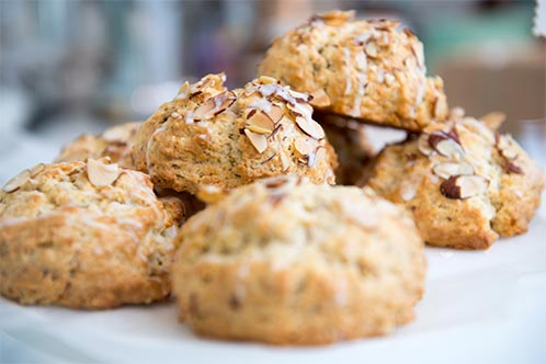 Almond Scones at The Foodsmith bakery and cafe in Duxbury, MA