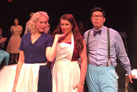 Cast of the stage production Sweets by Kate, performed as part of the 2017 Fringe Festival at Boston University