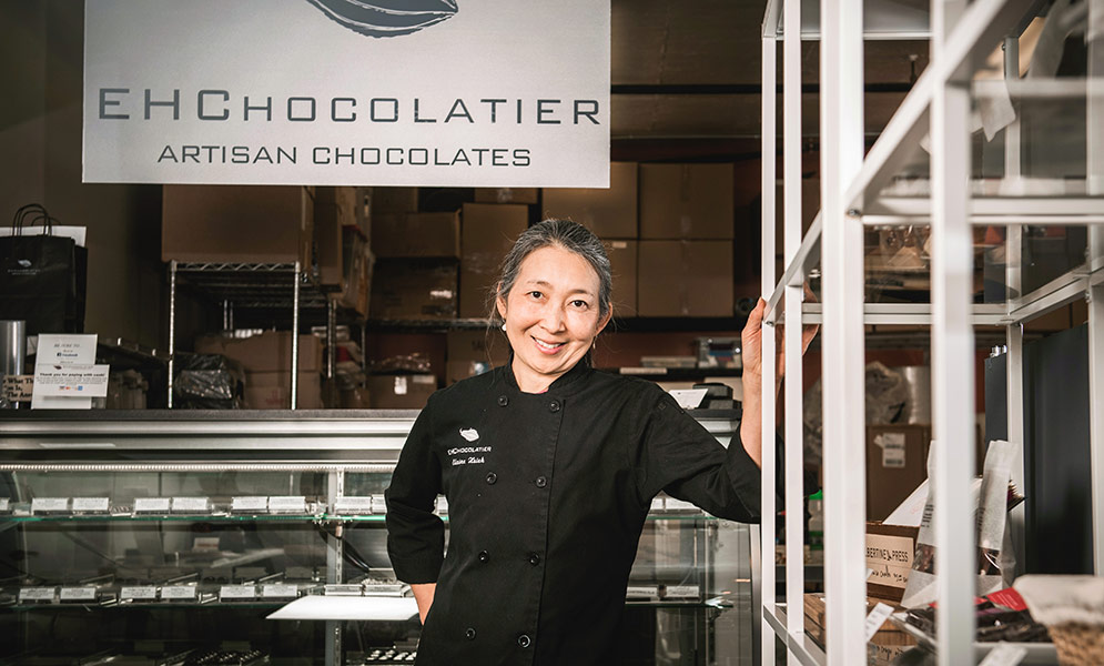 Portrait of EHChocolatier founder Elaine Hsieh