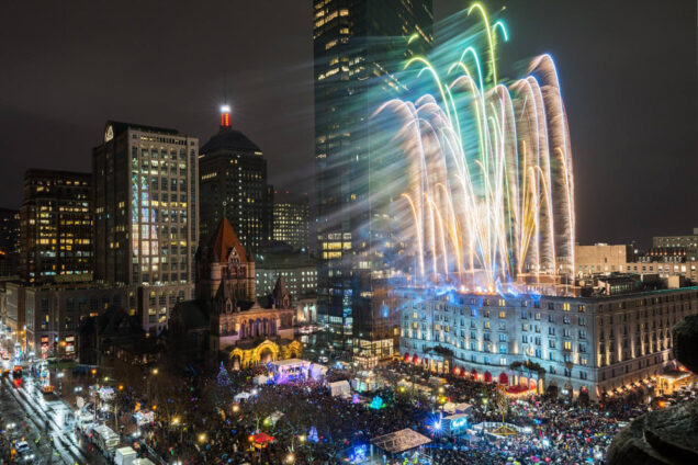 First Night First Day, the city-wide party celebrating the arrival of the new year at Copley Square