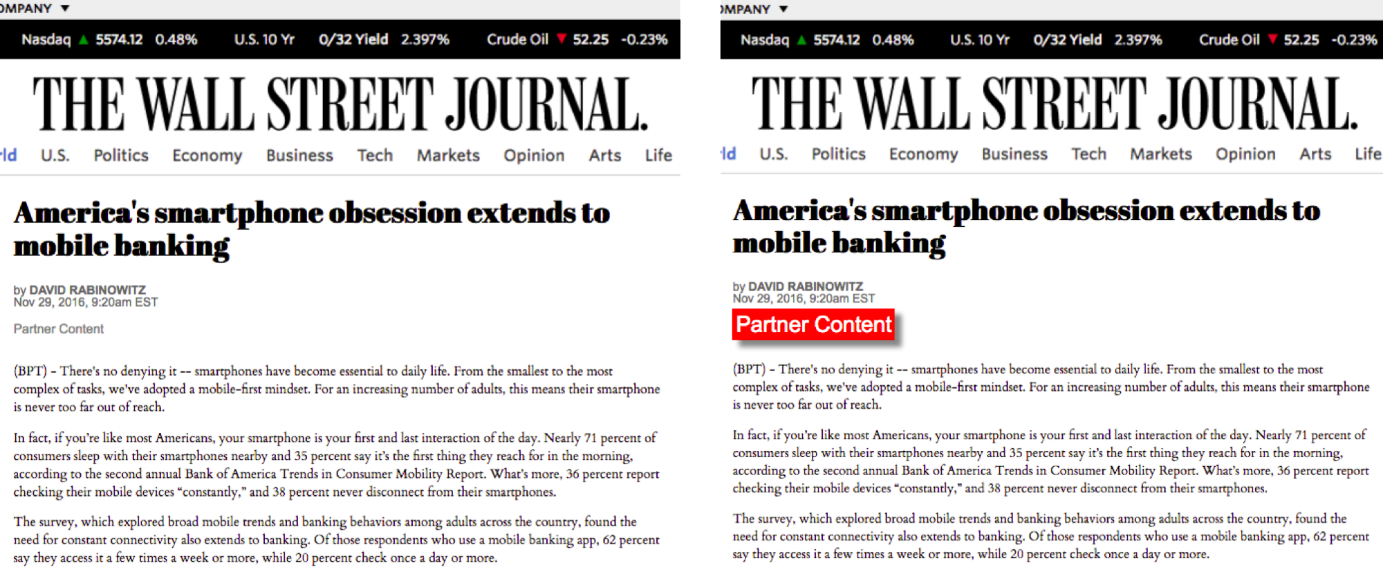 mobile banking headlines