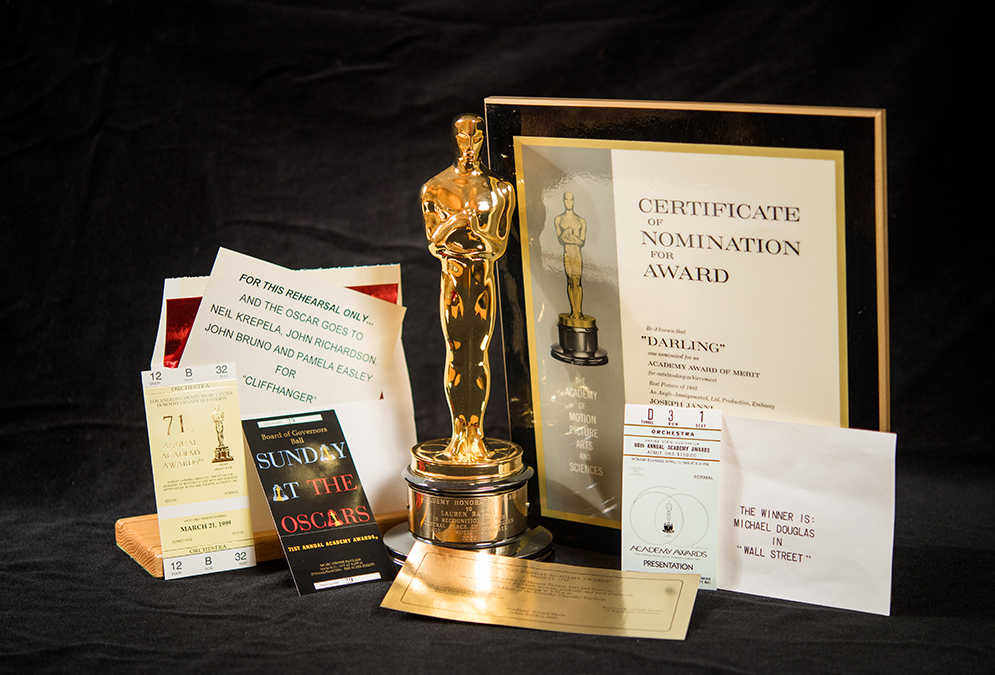 Oscar items from the Gotleib Archival Center.