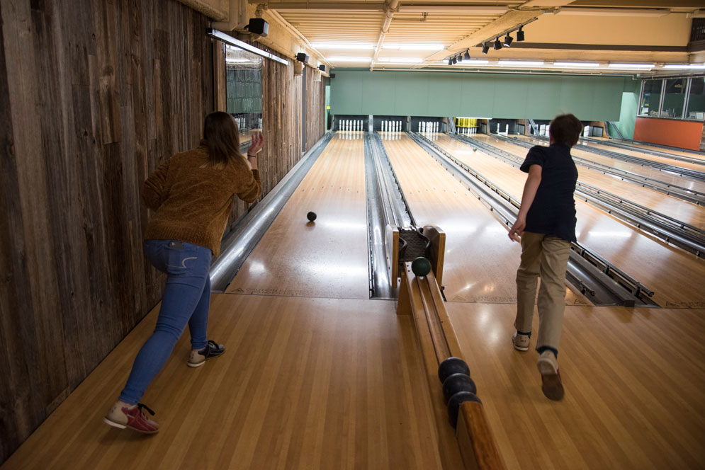 Bowling at Flatbread Brighton