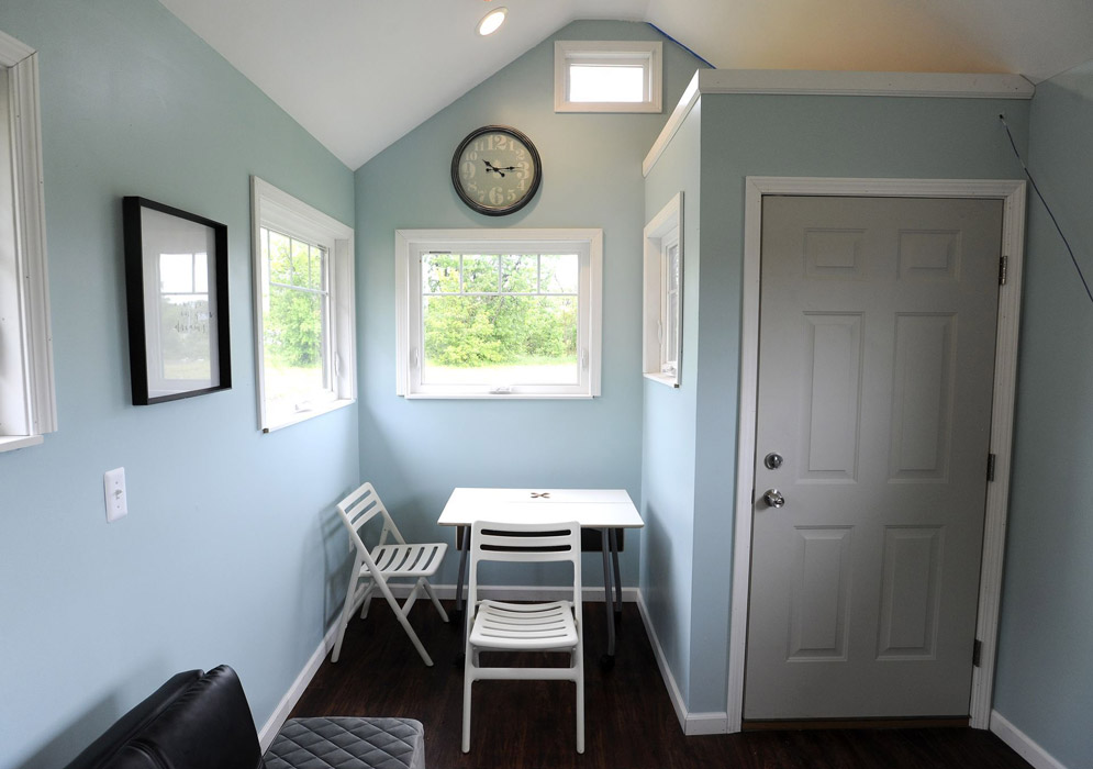 eating nook in a tiny home