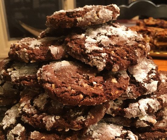 Goldberg's chocolate peanut crinkle cookies