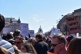 View of the Capitol Building from the Washington DC March for Our Lives, March 24, 2018
