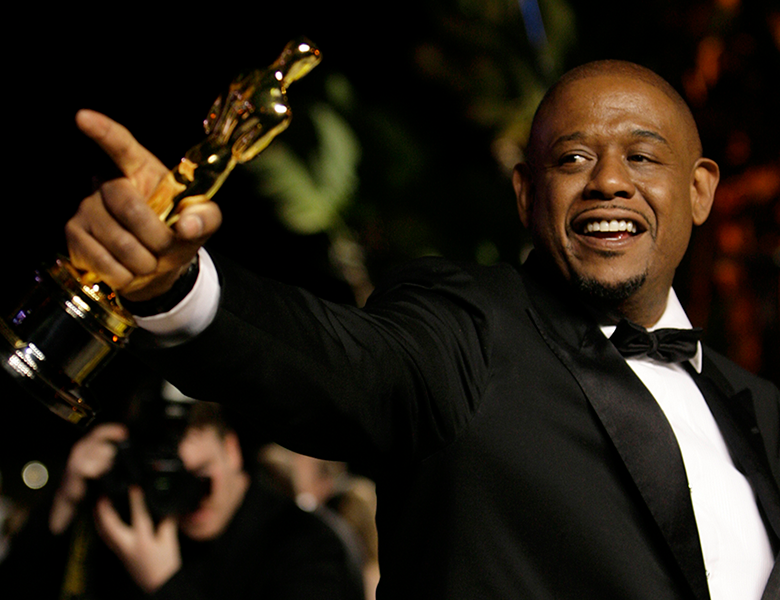 Forest Whitaker with his 2007 Academy Award for Best Actor