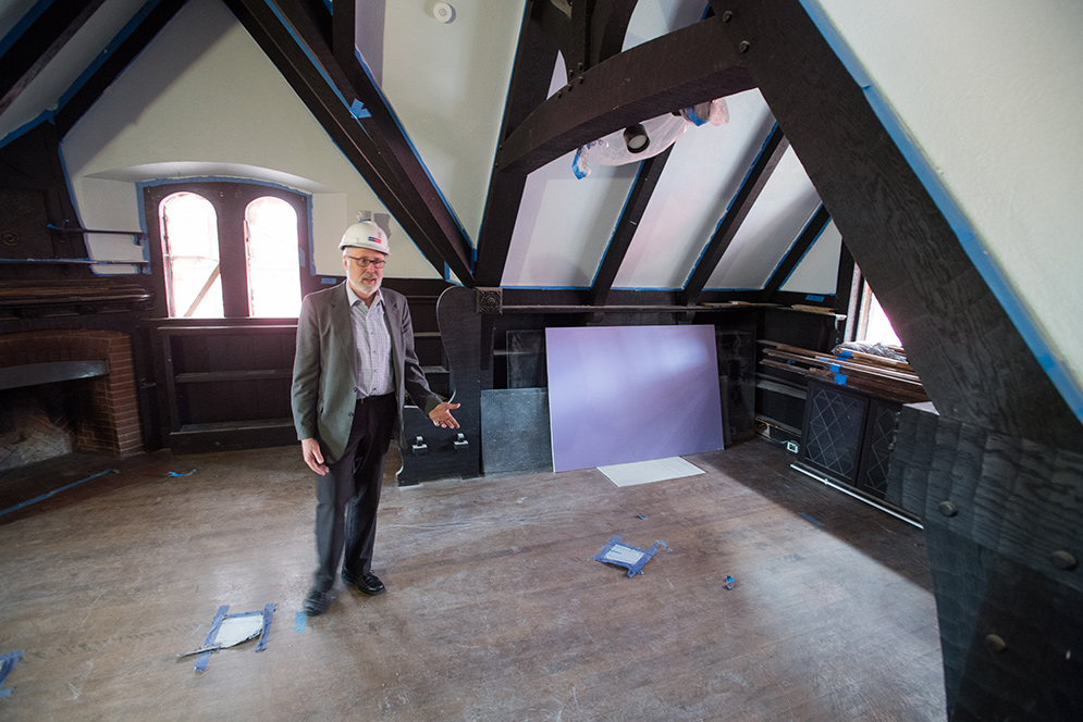 Construction of the Boston University Alumni Center at The Castle