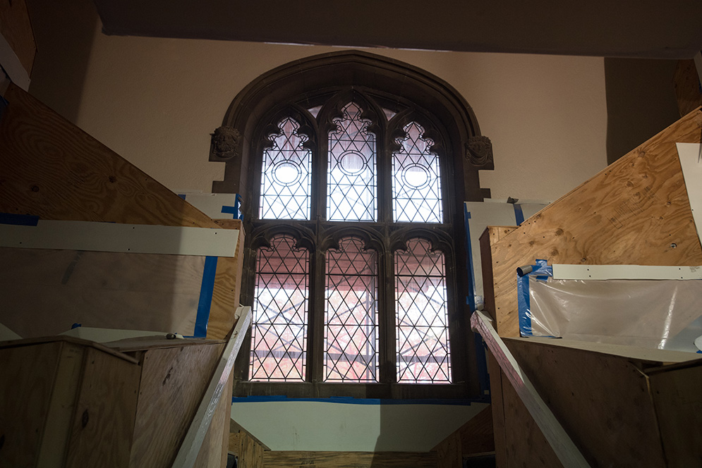 Construction of the Boston University Alumni Center at The Castle