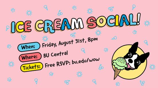 Student Activities Office’s Ice Cream Social poster