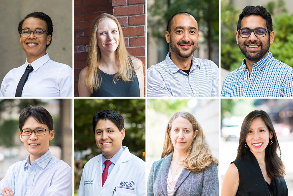 Portraits of the 8 recipients of faculty awards