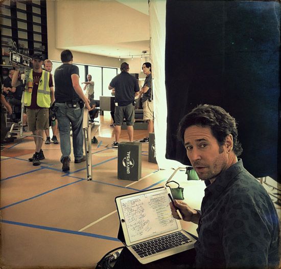 Actor, director and Scriptation investor Rob Morrow using the app onset