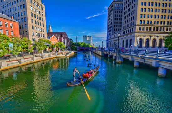 A gondola ride on the providence river