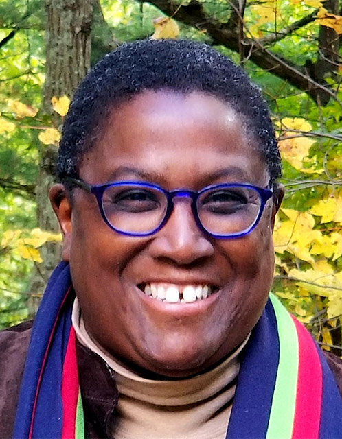 Portrait of Judi Burgess, Director of labor relations, Human Resources, and cochair of the BU LGBTQIA Task Force at Boston University