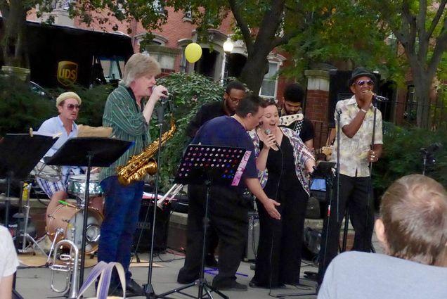 musicians perform during a Jazz concert in the South End