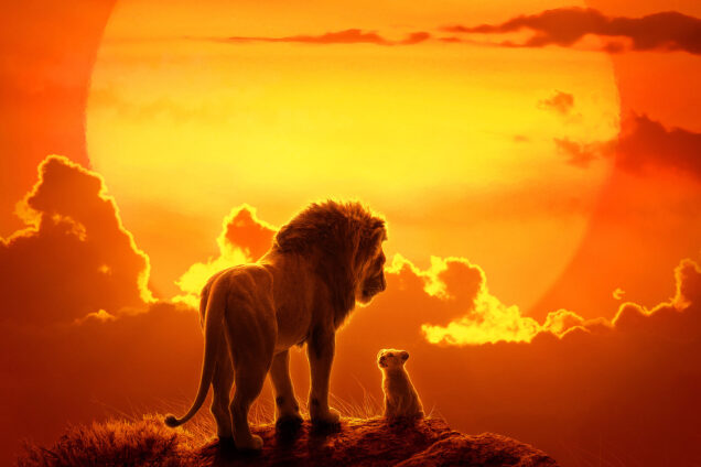 A poster from the lion king remake