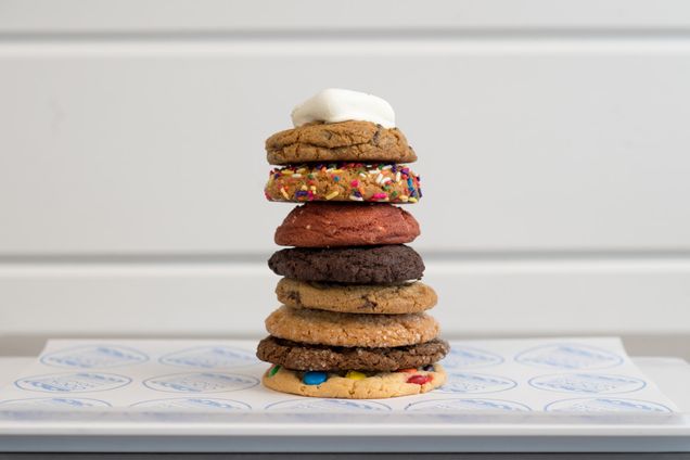 A stack of Cookie Monstah cookies