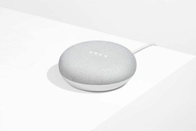 A Google Nest Mini product shot