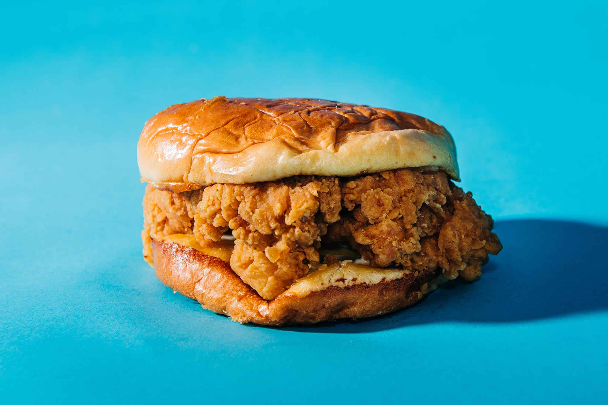A photo of the Popeye's chicken sandwich